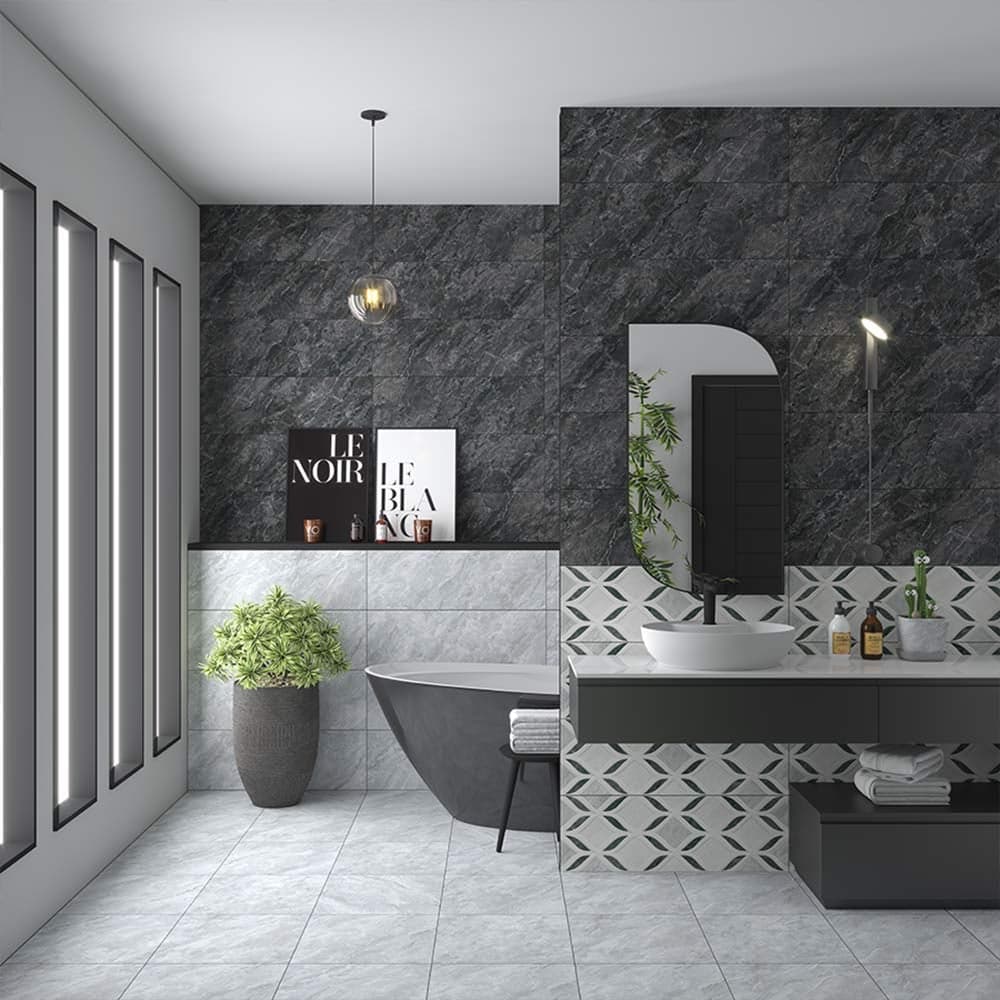 კაფელი Enzo Grey rec 30x90x0.7 "Bien"