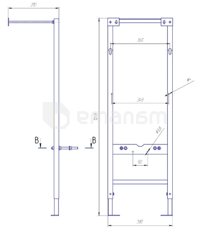 ჩამრეცხი სისტემა Cersanit VECTOR