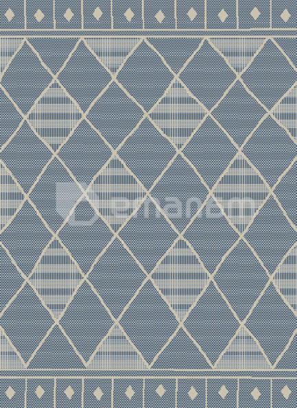 ხალიჩა DCcarpets Terazza 21174 Ivory/Silver/Blue 80x150 სმ.
