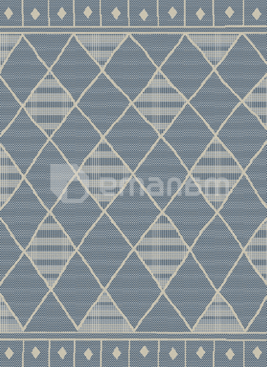 ხალიჩა DCcarpets Terazza 21174 Ivory/Silver/Blue 80x150 სმ.