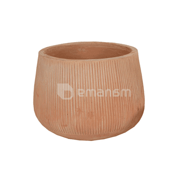 კერამიკული ქოთანი Mega Collections Whitewash Vert. Rib Cauldron D30H24