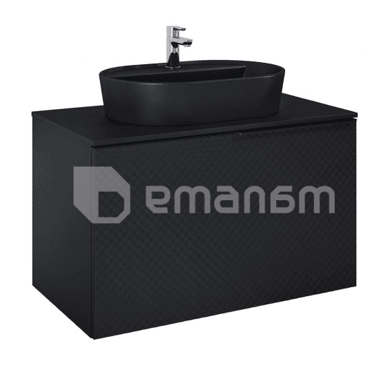 აბაზანის ავეჯი  დასკიდი  Elita GLAM 90 Black Matt