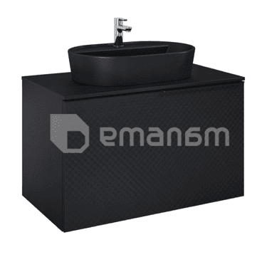 აბაზანის ავეჯი  დასკიდი  Elita GLAM 90 Black Matt