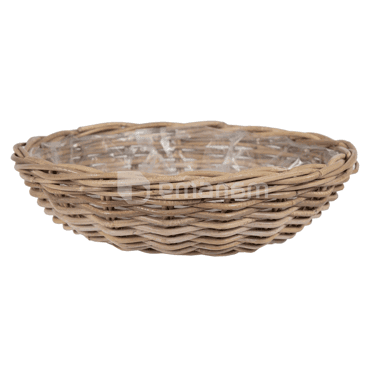 ქოთანი დაწნული Mega Collections Lana Plate -F- Natural D41H12