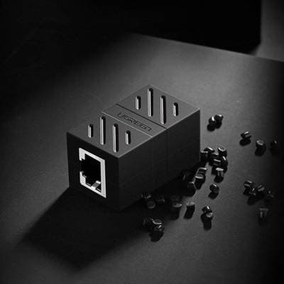 ქსელის კაბელის გადასაბმელი UGREEN NW114 (20390), Rj45 Ethernet Connector, Black