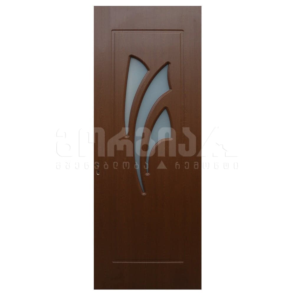 კარი მდფ MQ03 Dark Oak 1-27 2200x820x100 (მინით)