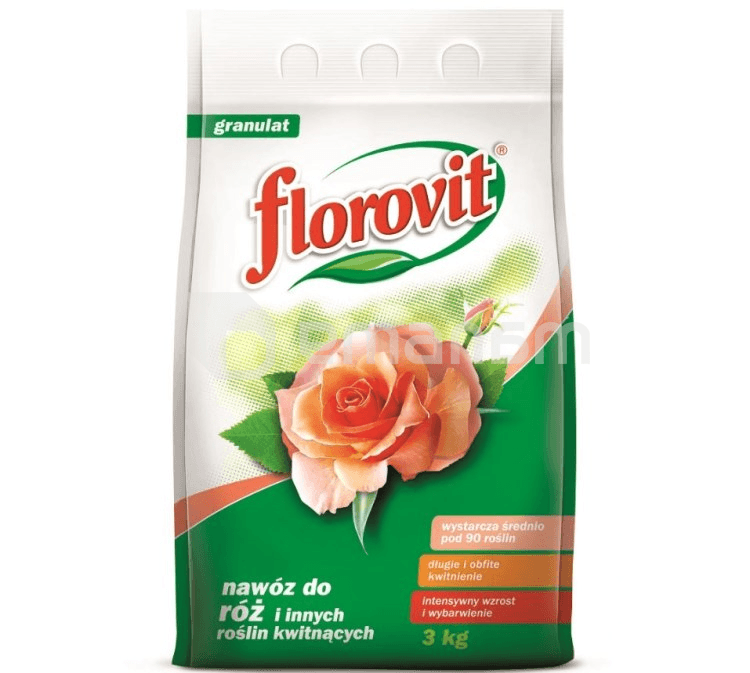 სასუქი ვარდის Florovit granular fertilizers for roses and other flowering plants 3 kg