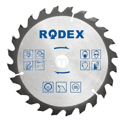 სახერხი დისკი ხისთვის Rodex RTS36125 36T 125 მმ