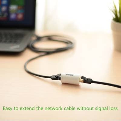 ქსელის კაბელის გადასაბმელი UGREEN NW116 (20391), Anti Thunder Rj45 Ethernet Connector, White