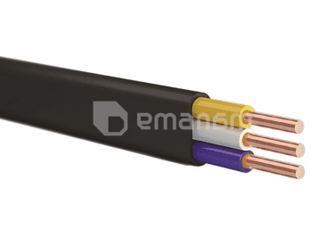 კაბელი SAKCABLE H05VVH2-U 3x2.5 50 მ.
