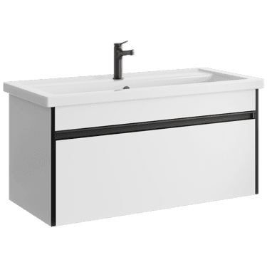 აბაზანის ტუმბო ხელსაბანით Aqwella Urban URB0110W 101.5x50.5x46.5სმ