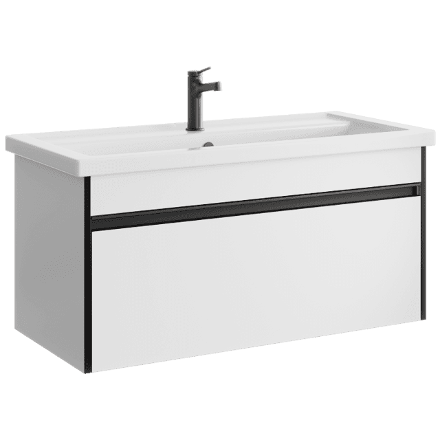 აბაზანის ტუმბო ხელსაბანით Aqwella Urban URB0110W 101.5x50.5x46.5სმ