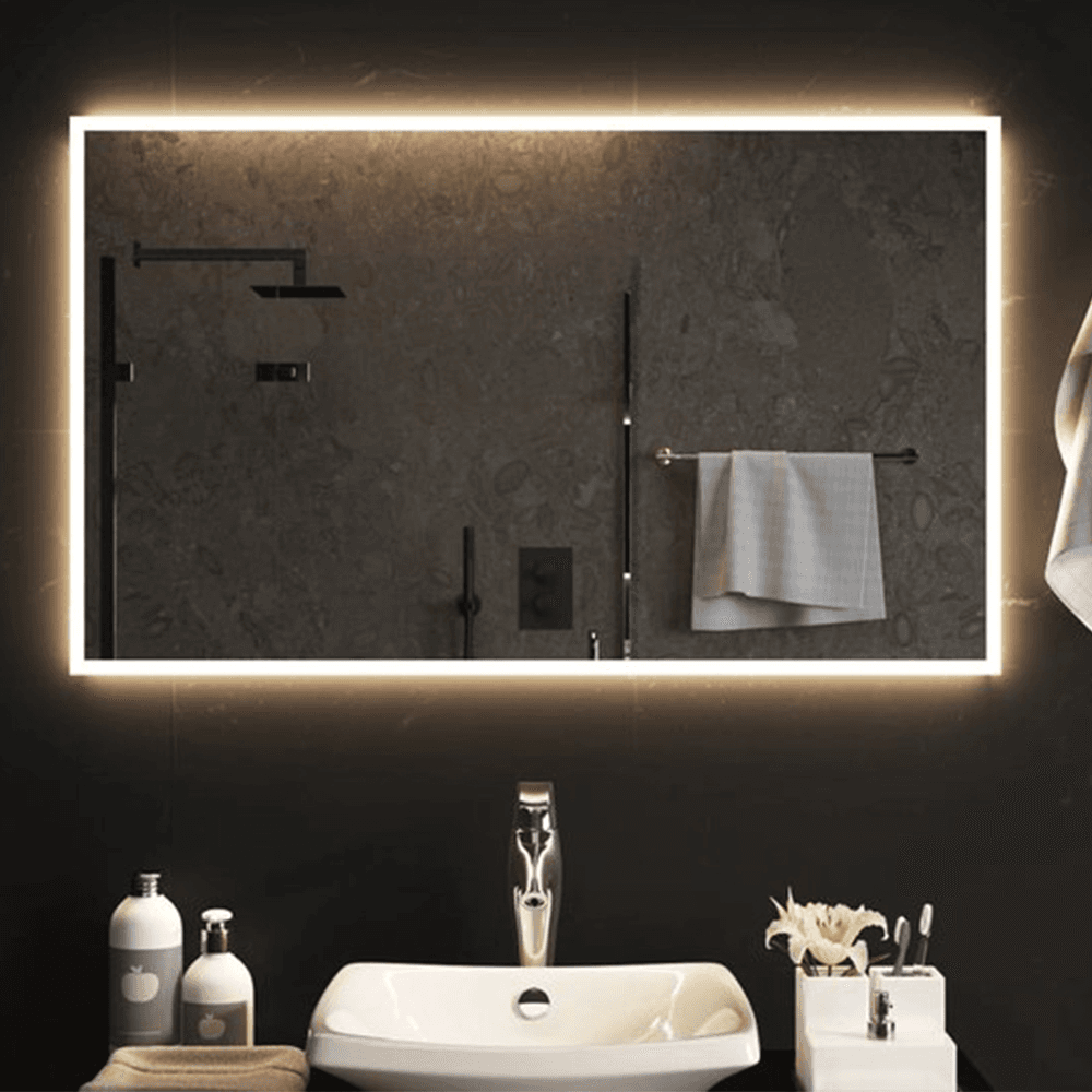 სარკე განათებით დეფოგერით Ensli 14088 SQUARE-D-LED 24W