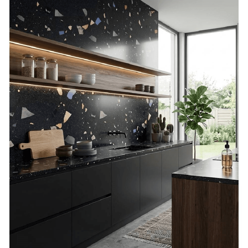 კერამოგრანიტი Itaca CLASSIC CHIPS BLACK CARVING 600X1200