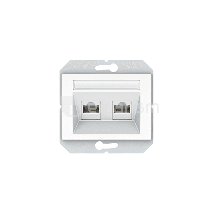 კომპიუტერული როზეტი VILMA 2 XRJ45 CAT5E თეთრი XP500