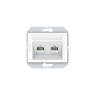 კომპიუტერული როზეტი VILMA 2 XRJ45 CAT5E თეთრი XP500