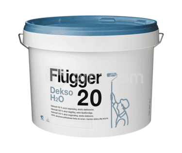 საღებავი ინტერიერის რეცხვადი Flugger Dekso 20 H2O 10 ლ თეთრი