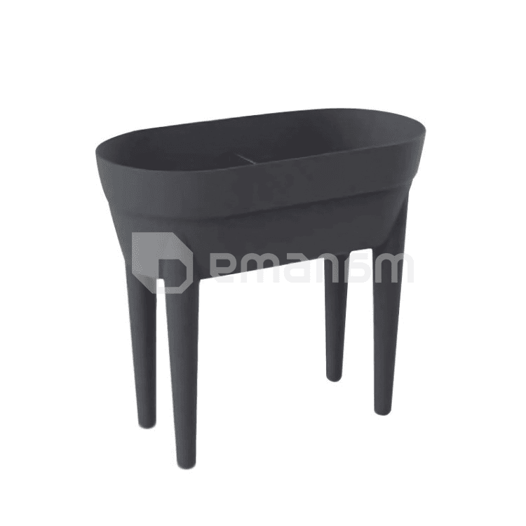 ქოთანი პლასტმასის EDA Plastiques JARDINIERE HAUTE CANCUN 76 X 36,5 X 68სმ 48ლ