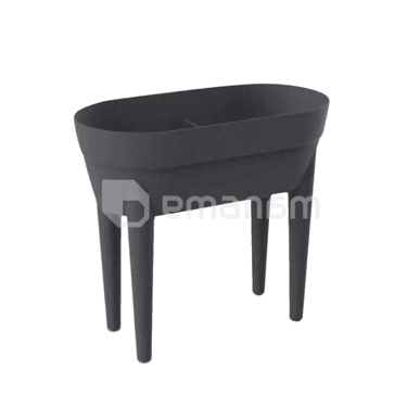 ქოთანი პლასტმასის EDA Plastiques JARDINIERE HAUTE CANCUN 76 X 36,5 X 68სმ 48ლ