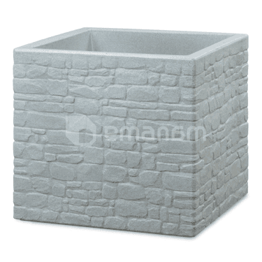 ქოთანი პლასტმასის ეზოსი Scheurich 246/40 MURETTO STONY GREY