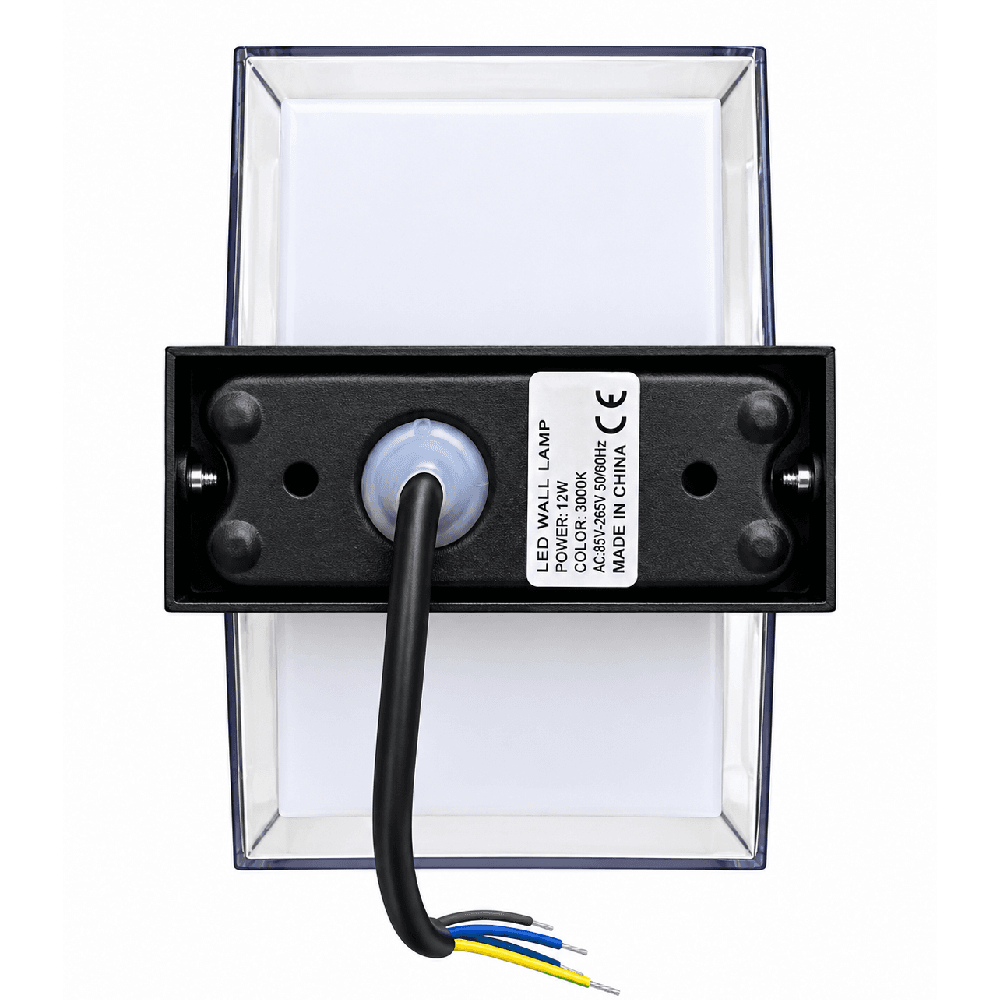 ბაღის კედლის LED სანათი AIMON TPLED-09 12 W IP65 3000 K შავი