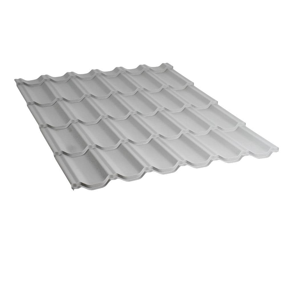 მეტალოკრამიტი ფერადი თუნუქის სახურავი 0.5X1200 ხაოიანი RAL9006 NOVA