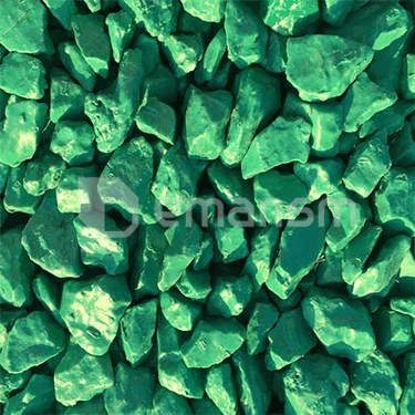 ქვა დეკორატიული შეღებილი მწვანე GeoColor Decor 8 კგ