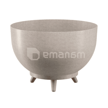 საყვავილე ქოთანი ფეხებით FORM PLASTIC Bowl Satina Eco 24 თეთრი
