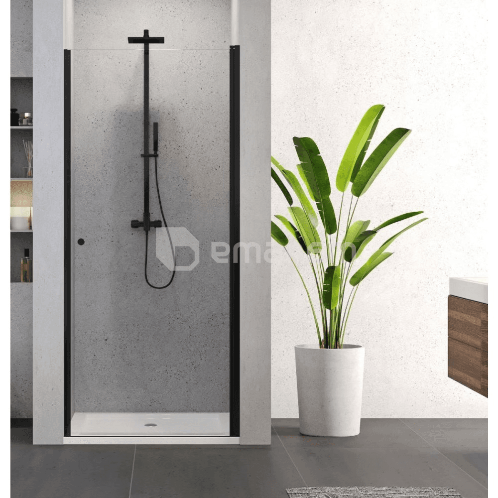 საშხაპე კარი New Trendy Superia Black D-0333A 90x195სმ 6 მმ