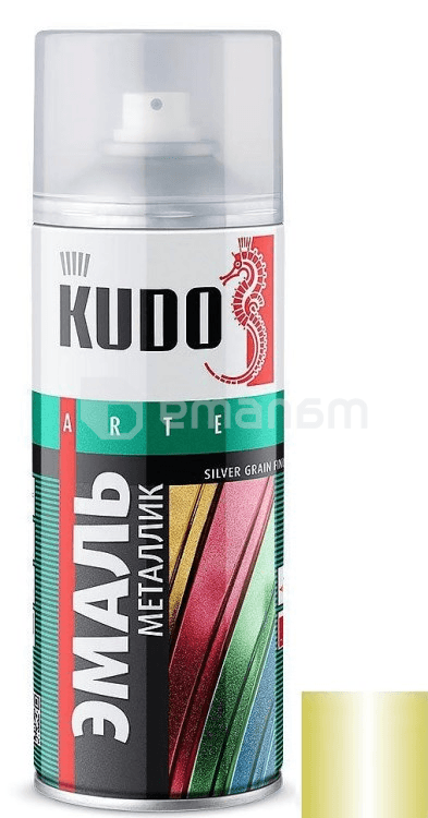 ემალი უნივერსალური მეტალიკი Kudo KU-1050 ყვითელი ზეთისხილი 520 მლ