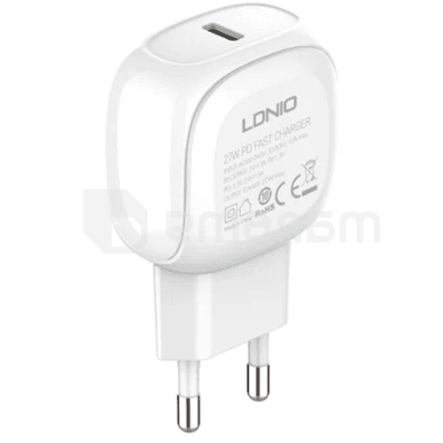 დამტენი LDNIO A1206C 27W Type-C to Lightning კაბელი