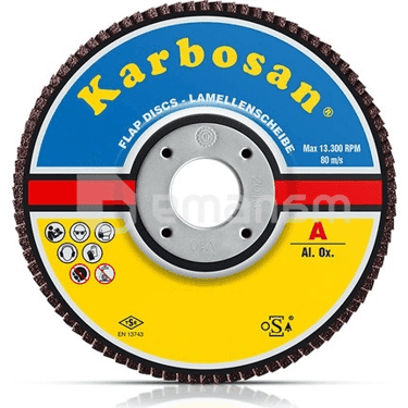 დისკი ფურცვლოვანი Karbosan 930590 180x22 მმ 120