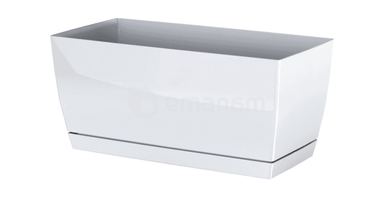 პლასტმასის ქოთანი ყვავილებისთვის Prosperplast COUBI CASE DUPP S449 240 მმ თეთრი
