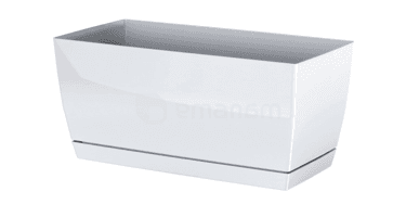 პლასტმასის ქოთანი ყვავილებისთვის Prosperplast COUBI CASE DUPP S449 240 მმ თეთრი