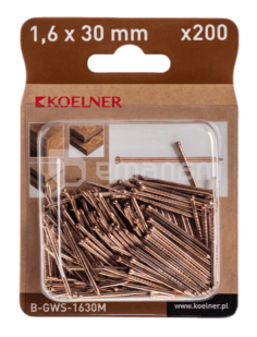 ლურსმანი Koelner 1,6X30 მმ სპილენძის 200 ც B-GWS-1630M