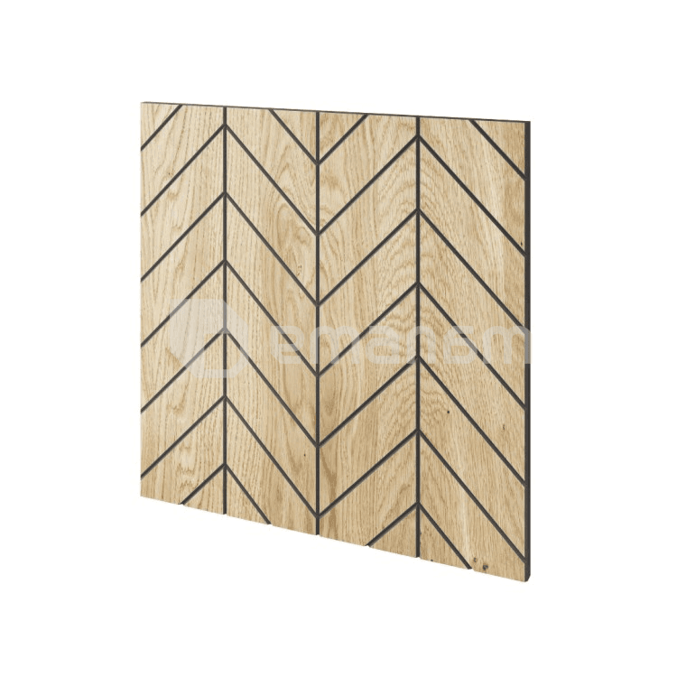 პანელი ფრეზირებული მუხის შპონისგან Lamele3D Versailles 600x600x11 მმ