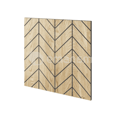 პანელი ფრეზირებული მუხის შპონისგან Lamele3D Versailles 600x600x11 მმ