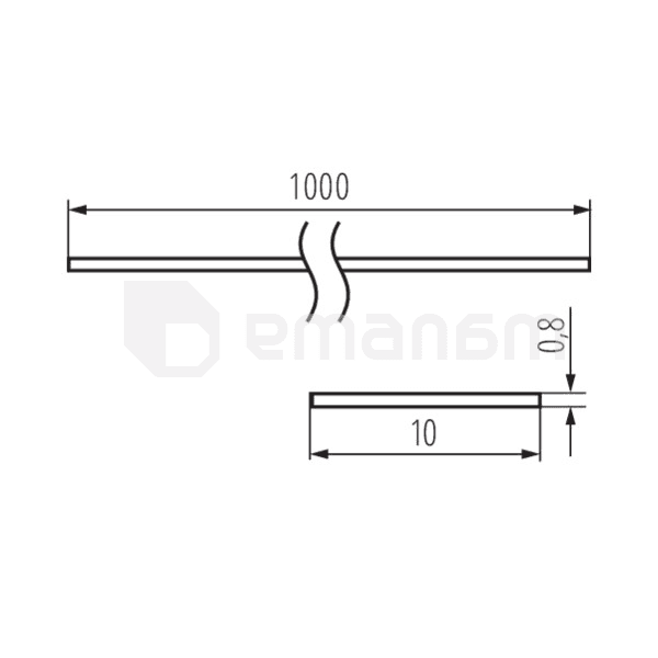 პლაფონი ალუმინის პროფილისთვის Kanlux SHADE B/F-W 26569 1 მ 10 ც