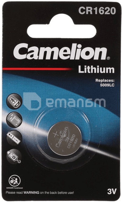 ელემენტი Camelion Lithium CR1620 3V 1 ც