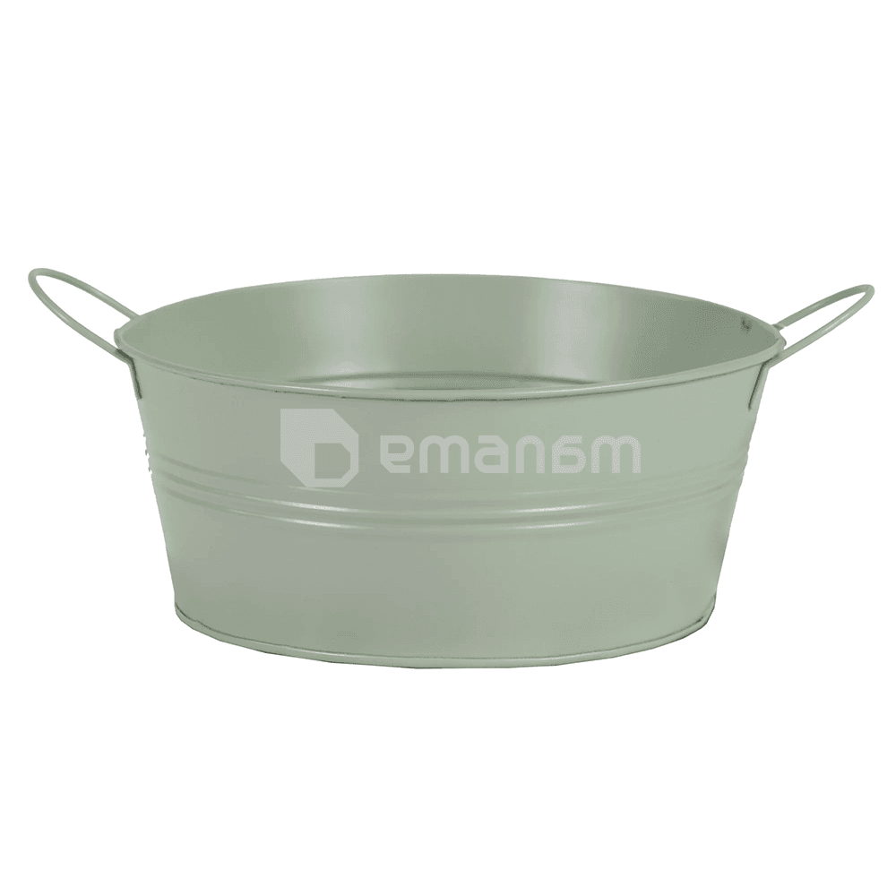 ქოთანი ლითონის Mega Collections Bob 2 Ears Bowl Olive Green D24.5H11