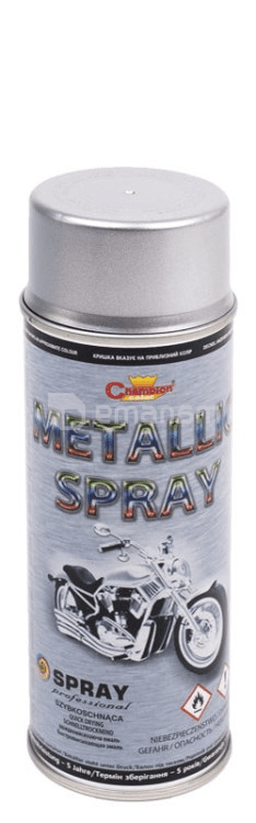 სპრეი საღებავი ლითონის Champion Metallic ვერცხლისფერი 400 მლ