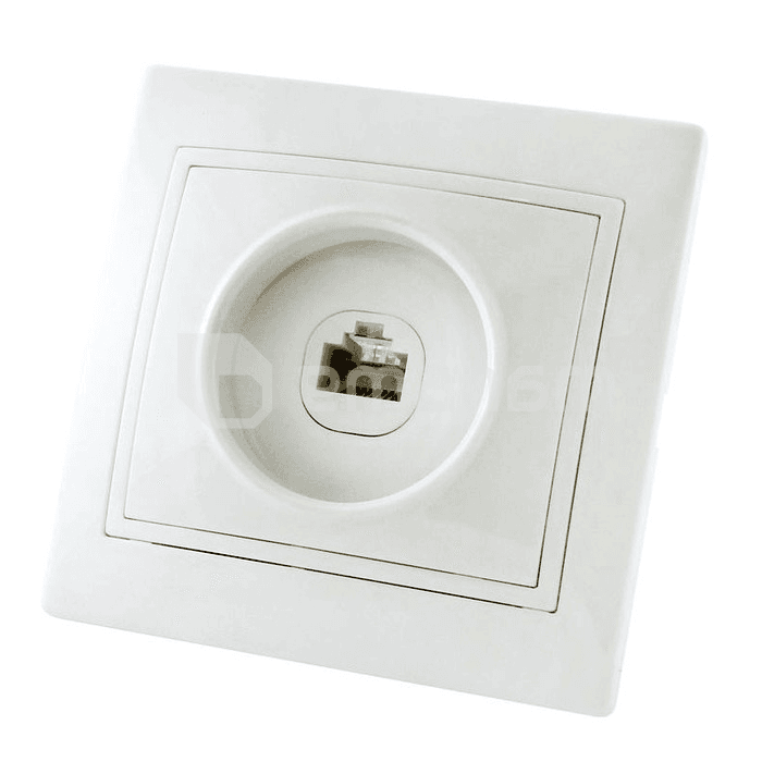 როზეტი ტელეფონის TDM SQ1814-0020 RJ11 1 განყოფილებიანი თეთრი