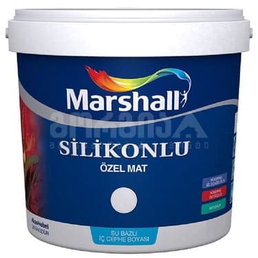 საღებავი ინტერიერის- silicone ozel  mat marshall 2.5ლტ თეთრი