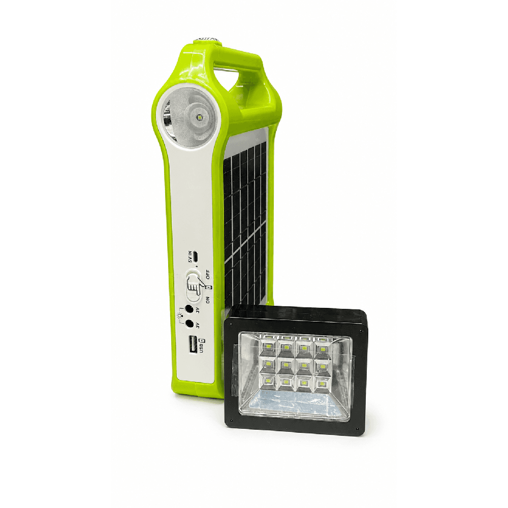LED ფარანი EASY POWER EP-038A 3.7V 3000mAh მწვანე
