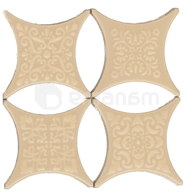ჩასადგმელი Absolut keramika ESTRELLA SET CORE BEIGE 6,7x6,7 სმ