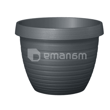 ეზოს პლასტმასის ქოთანი Scheurich 25/270 Country Star METALLIC GREY