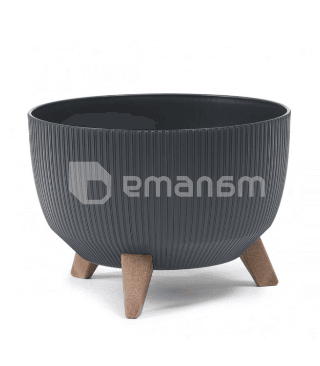 ქოთანი ყვავილის Lamela Bowl ROMA ECO recycled 400 jumper 21ლ