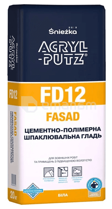 ფითხი Sniezka Acryl-Putz FD12 Fasad 20 კგ