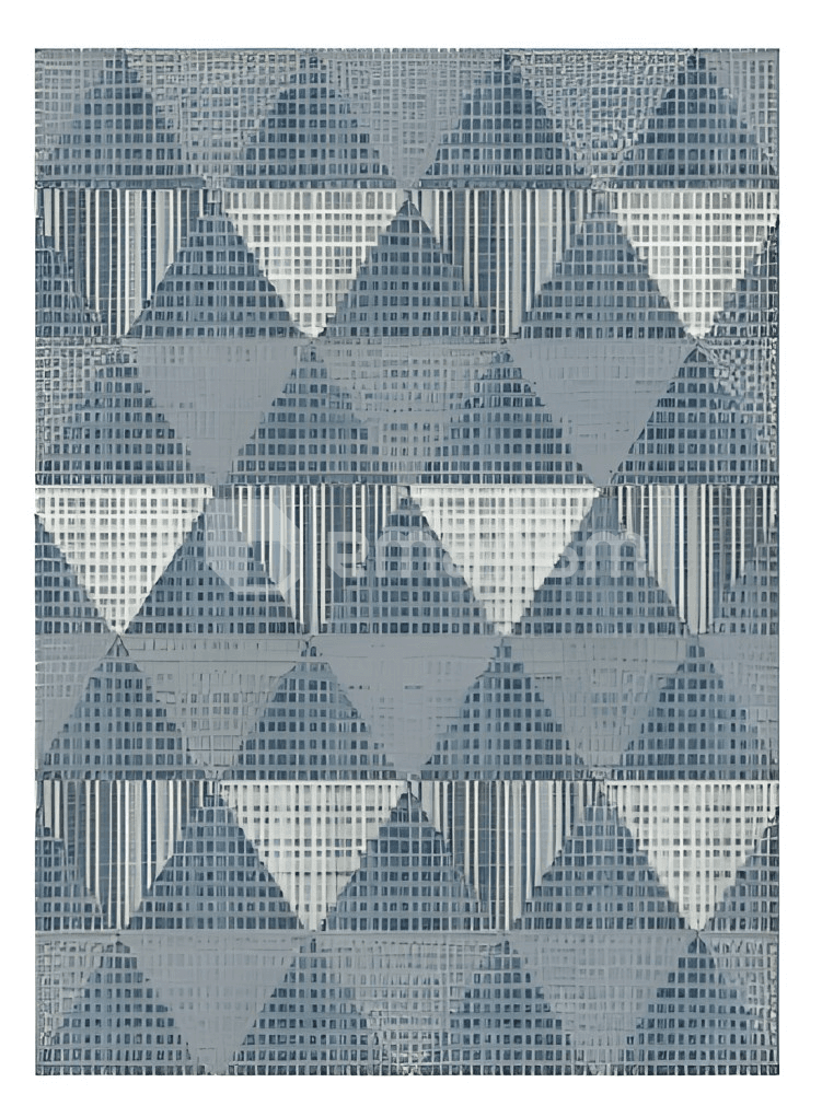 ხალიჩა DCcarpets Terazza 21132 Ivory Silver/Blue 80x150 სმ