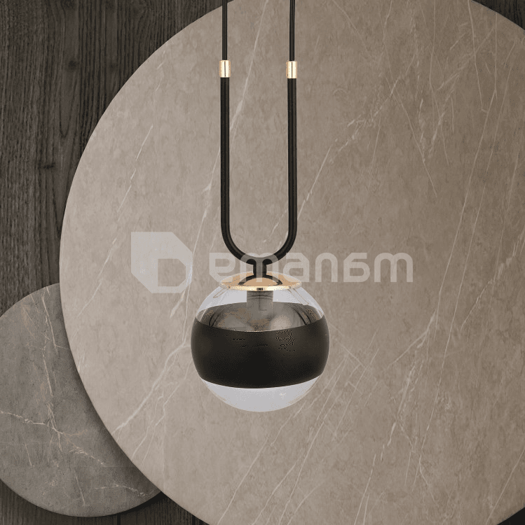 საკიდი EMIBIG GLAM 1 E14 1x MAX 40W BLACK STRIPE